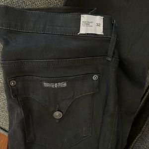 Black Hudson high waisted Lynne flap super skinny jeans, size 32